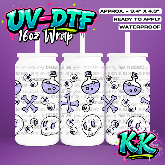 6706 | UV DTF Cup Wrap for 16oz Libbey Glass