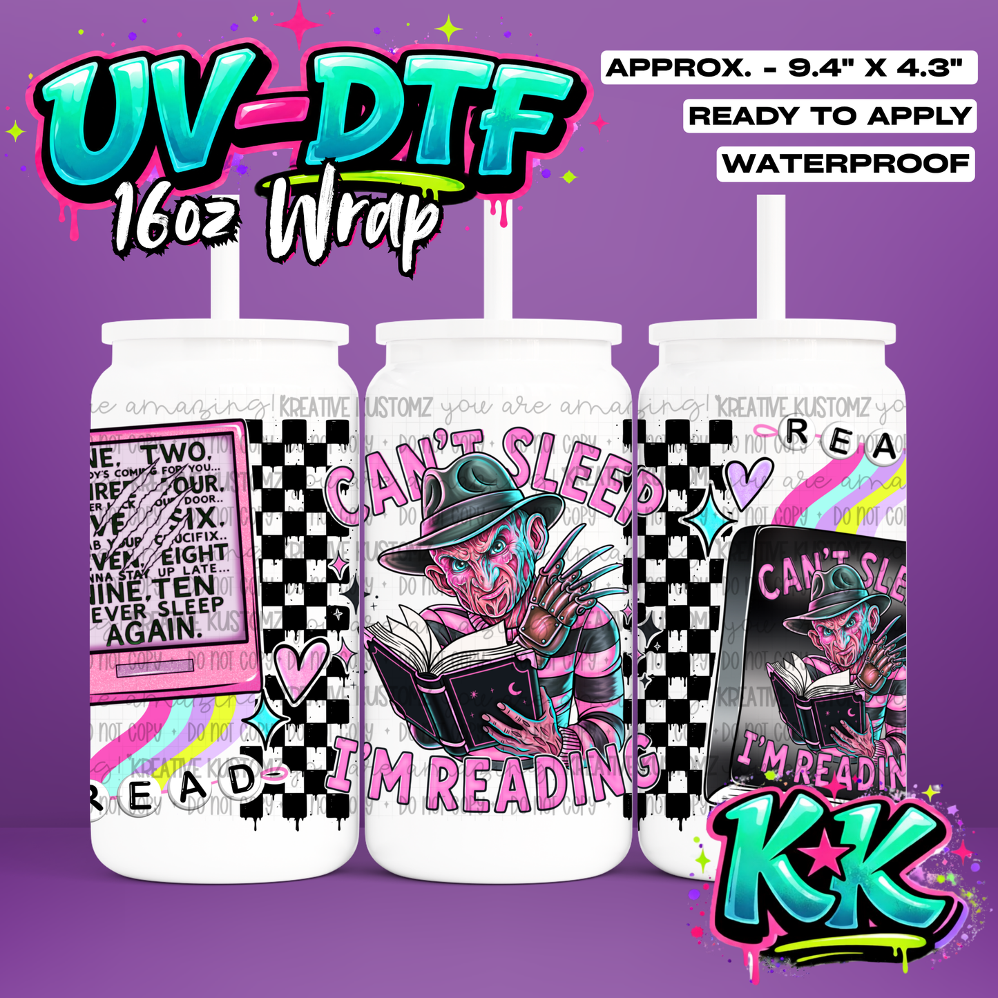 6726 | UV DTF Cup Wrap for 16oz Libbey Glass