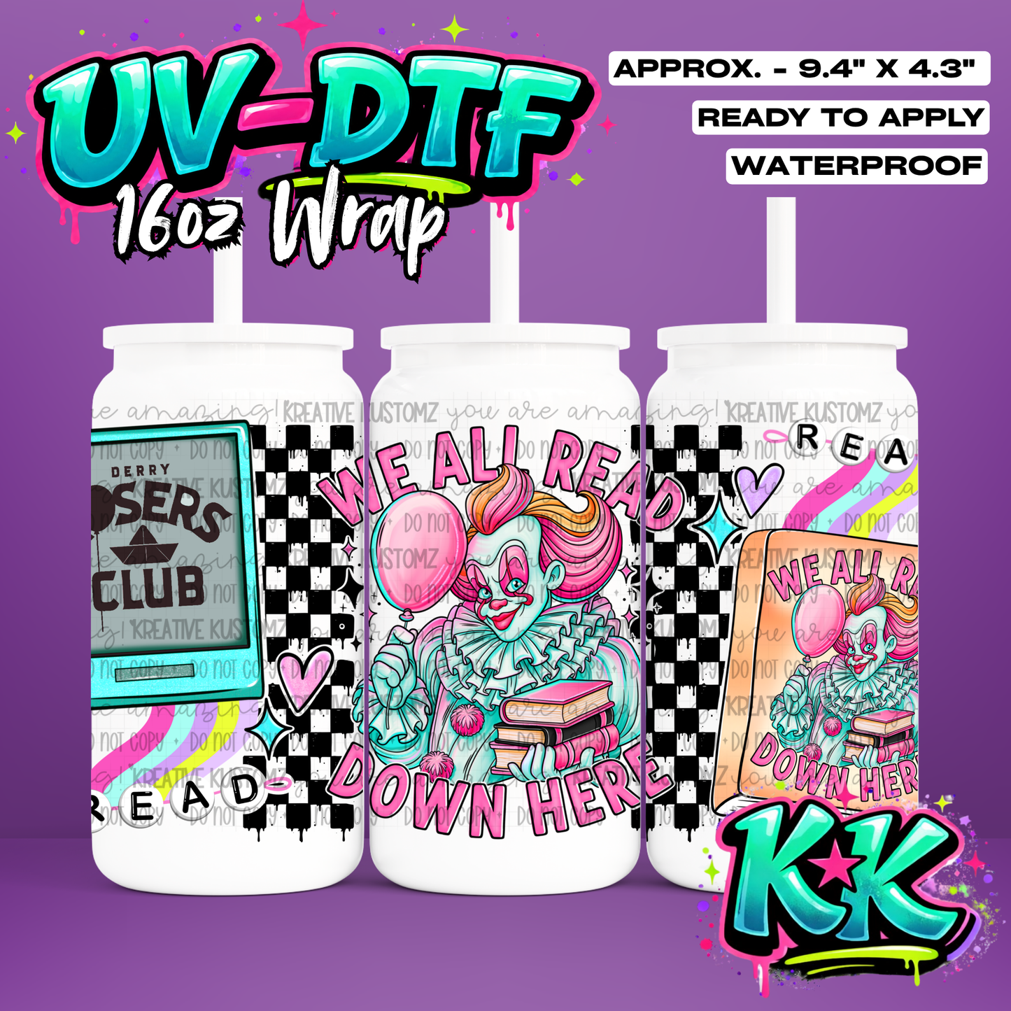 6729 | UV DTF Cup Wrap for 16oz Libbey Glass