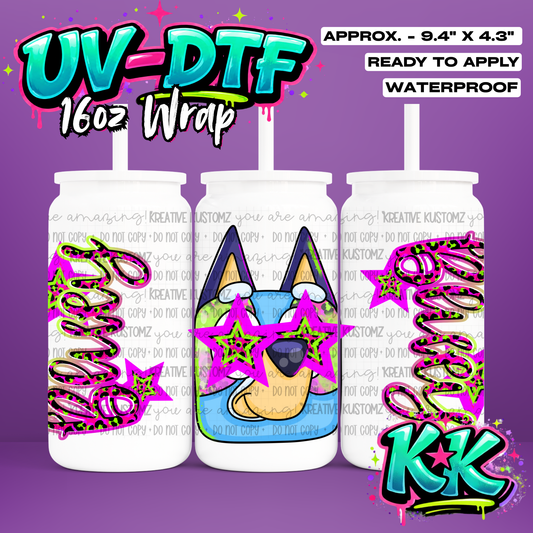 6730 | UV DTF Cup Wrap for 16oz Libbey Glass
