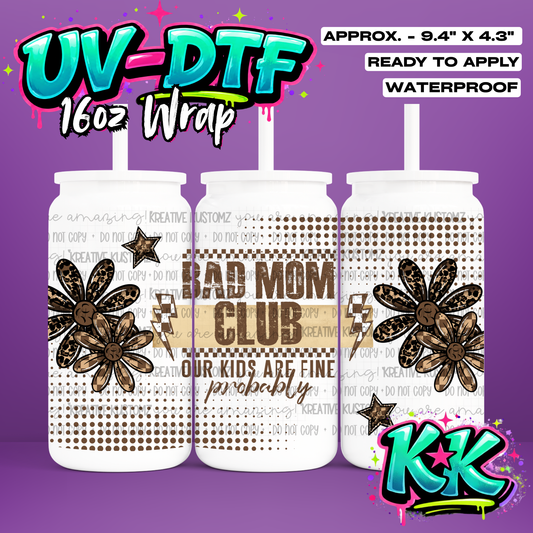 6735 | UV DTF Cup Wrap for 16oz Libbey Glass