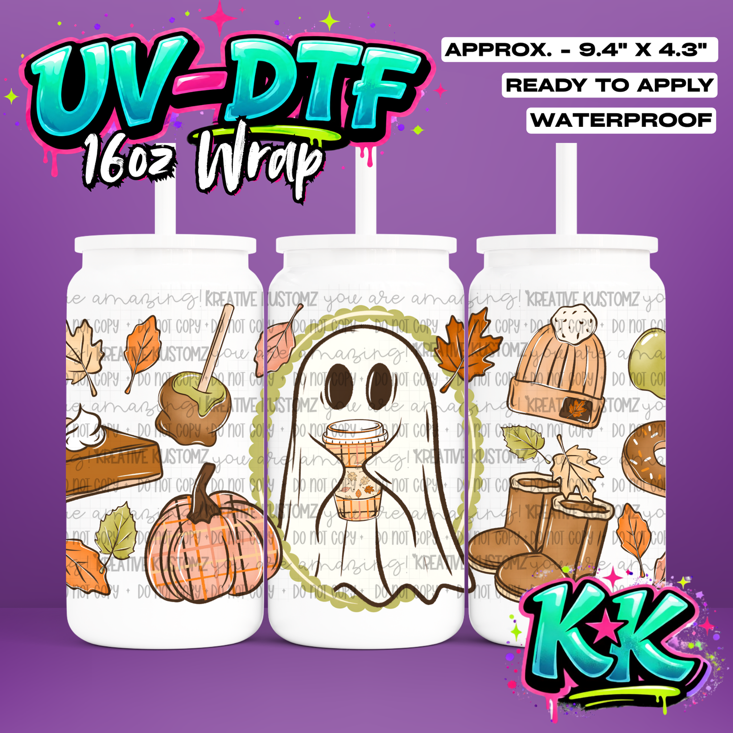 6747 | UV DTF Cup Wrap for 16oz Libbey Glass