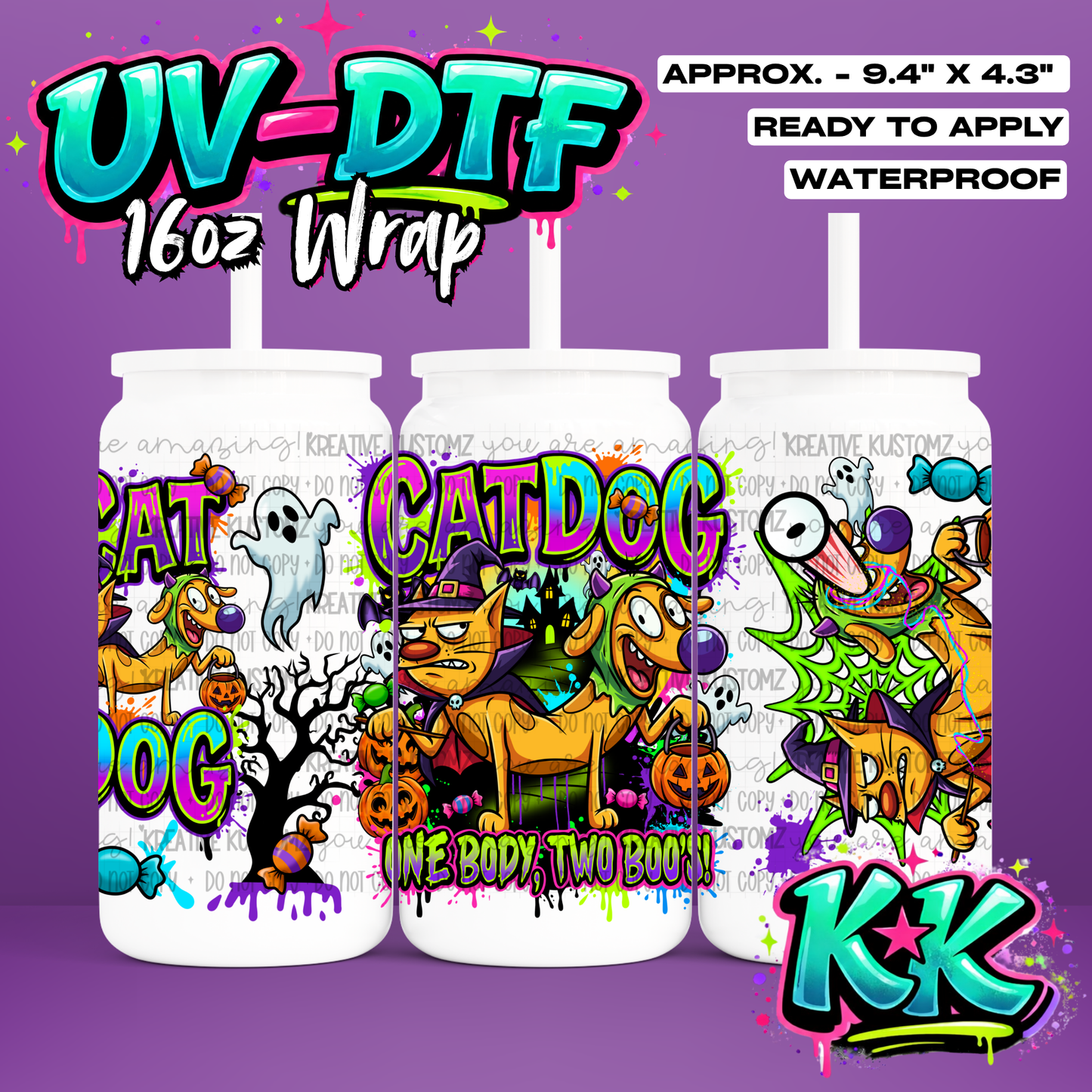 6754 | UV DTF Cup Wrap for 16oz Libbey Glass