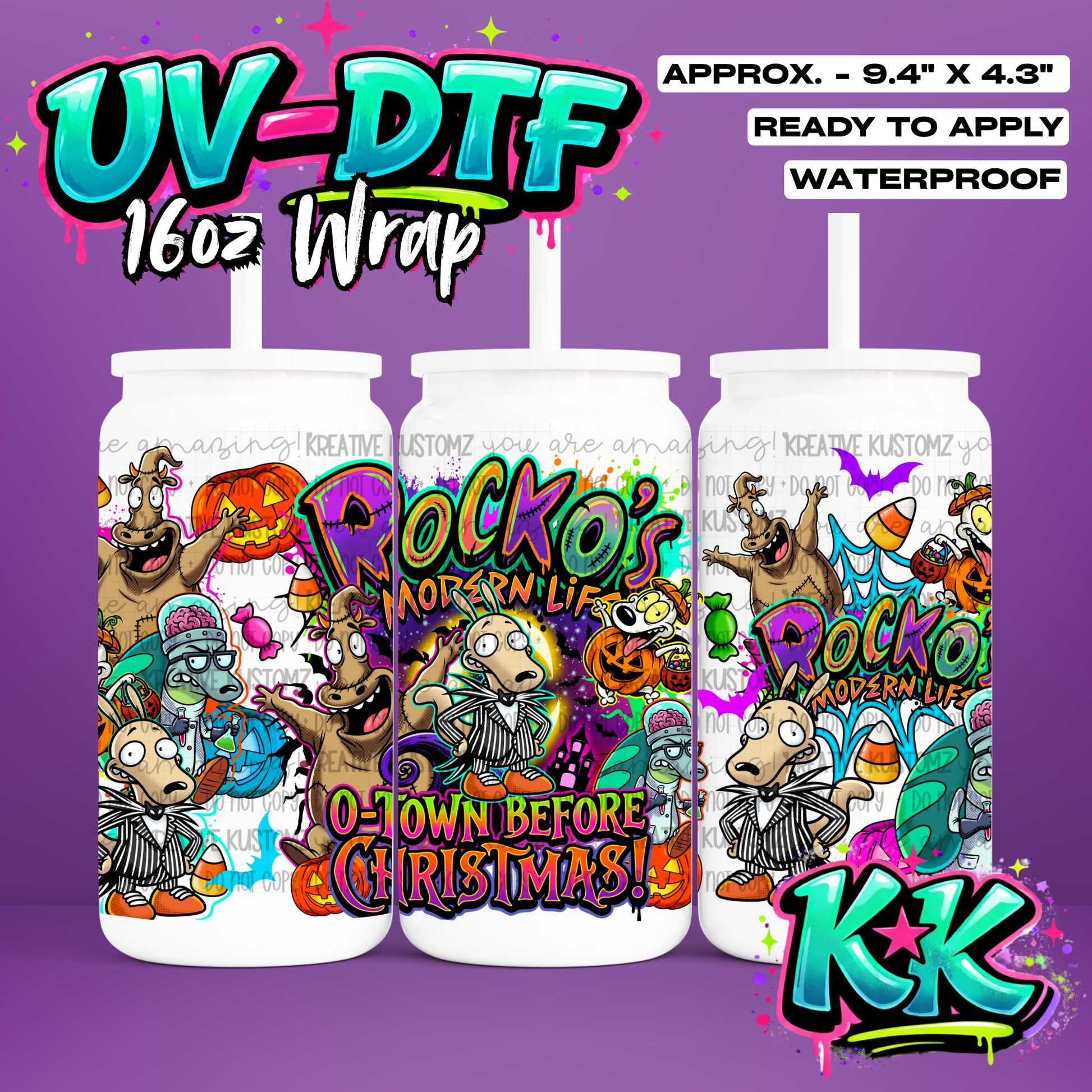 6757 | UV DTF Cup Wrap for 16oz Libbey Glass
