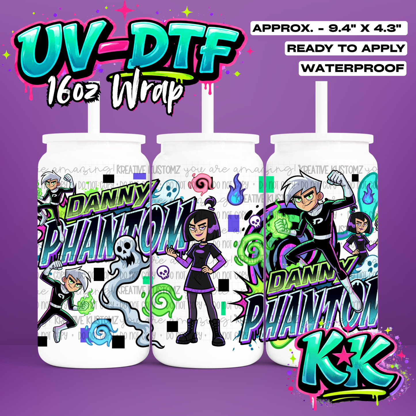 6758 | UV DTF Cup Wrap for 16oz Libbey Glass
