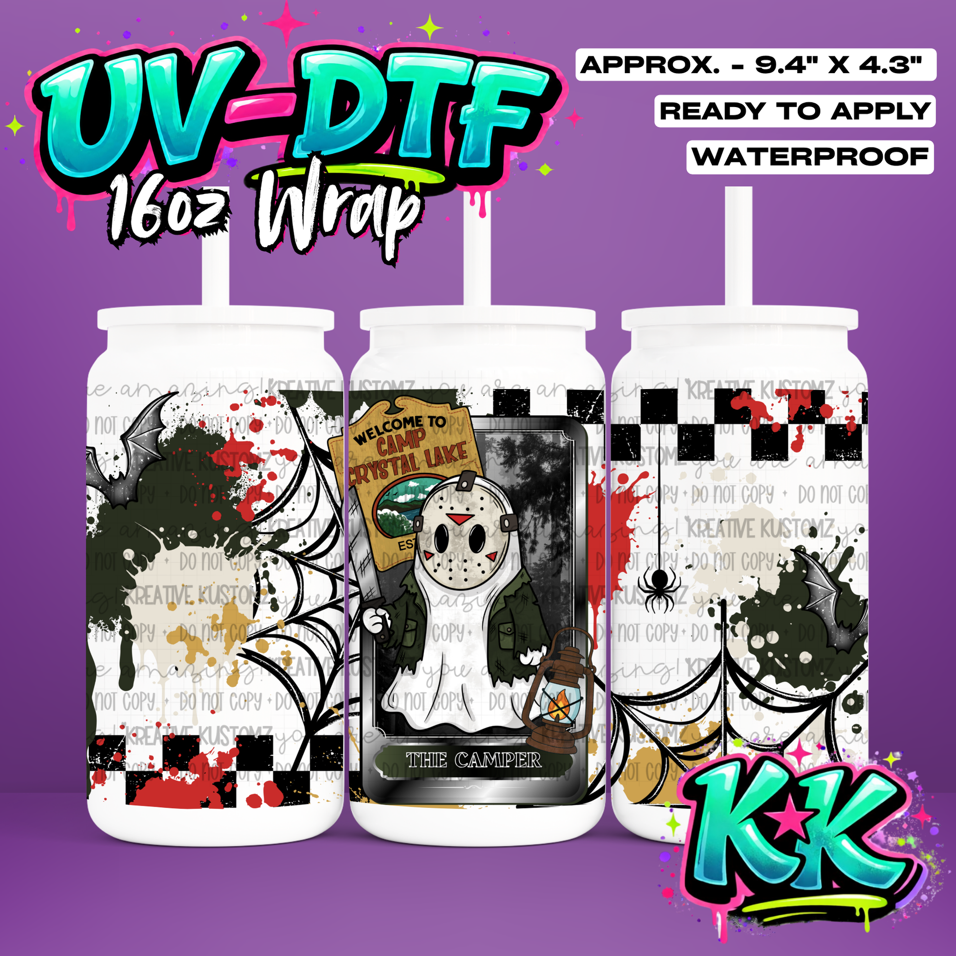 6761 | UV DTF Cup Wrap for 16oz Libbey Glass