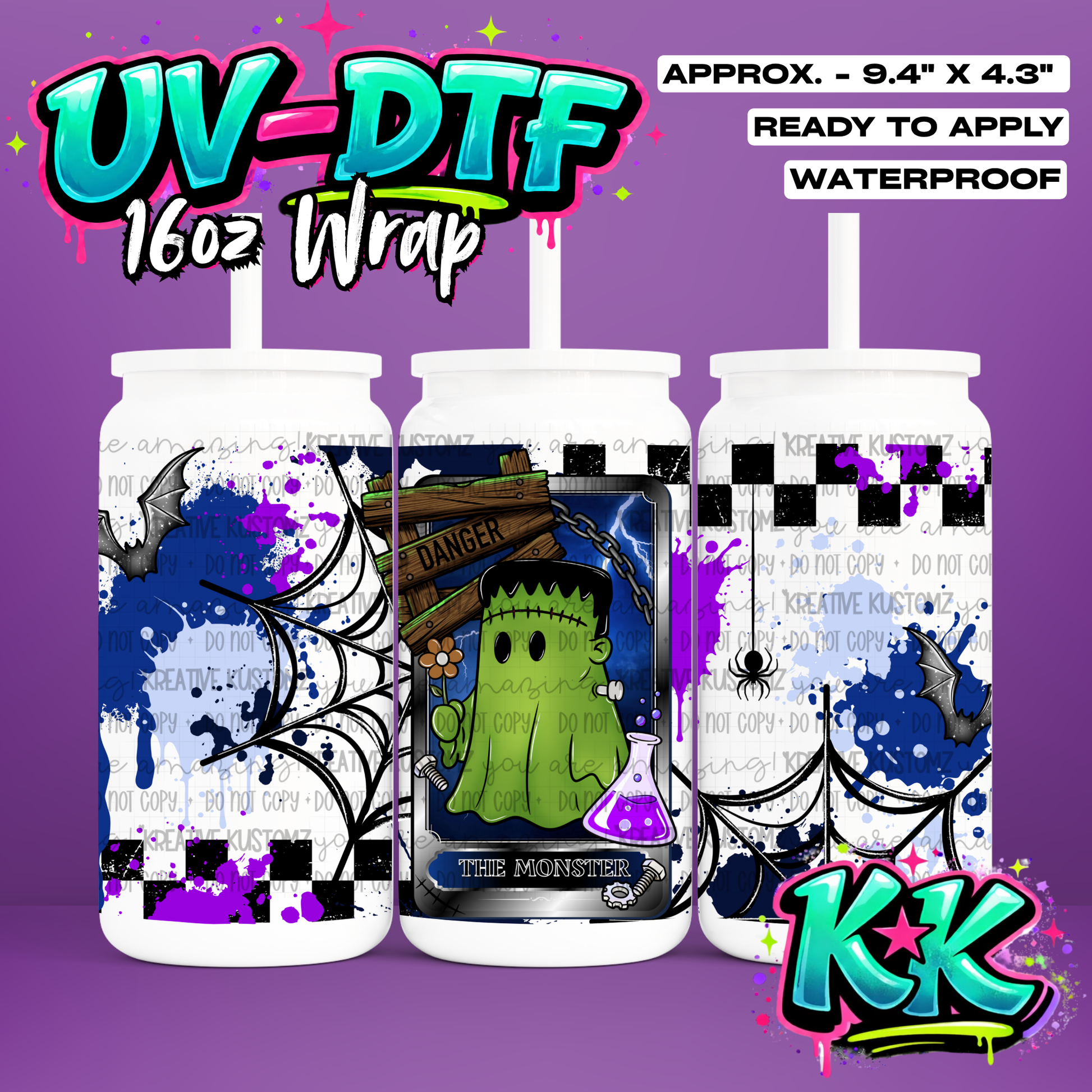 6767 | UV DTF Cup Wrap for 16oz Libbey Glass