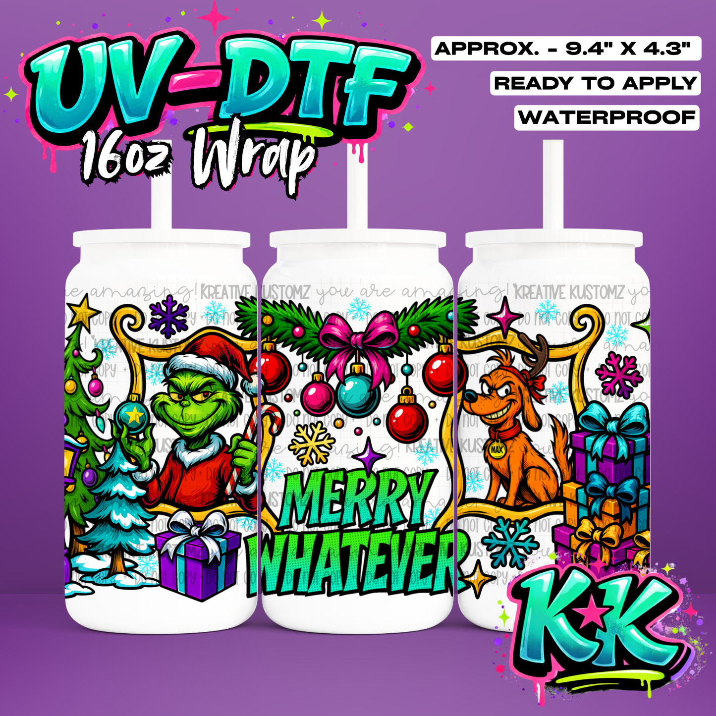 6771 | UV DTF Cup Wrap for 16oz Libbey Glass