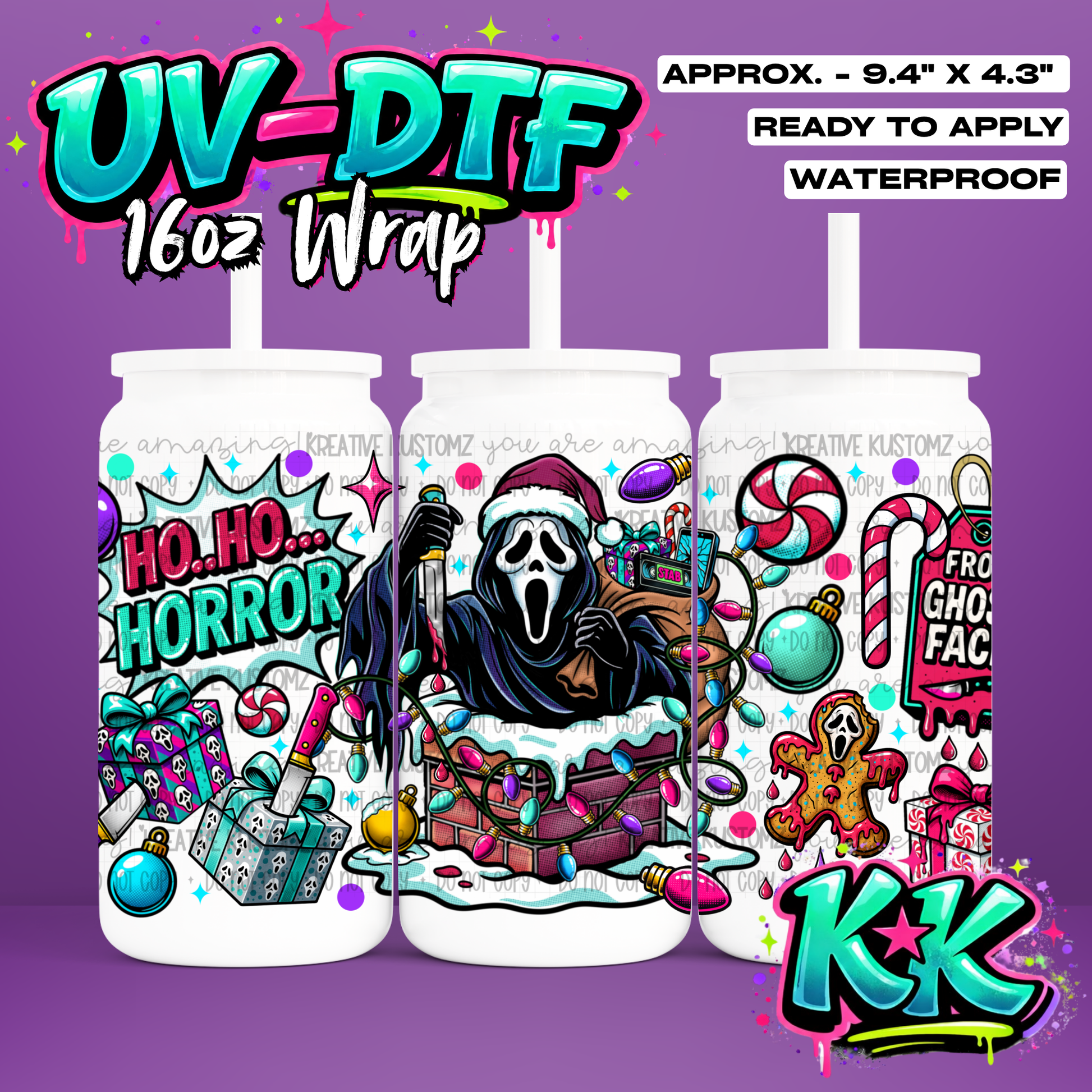 6772 | UV DTF Cup Wrap for 16oz Libbey Glass