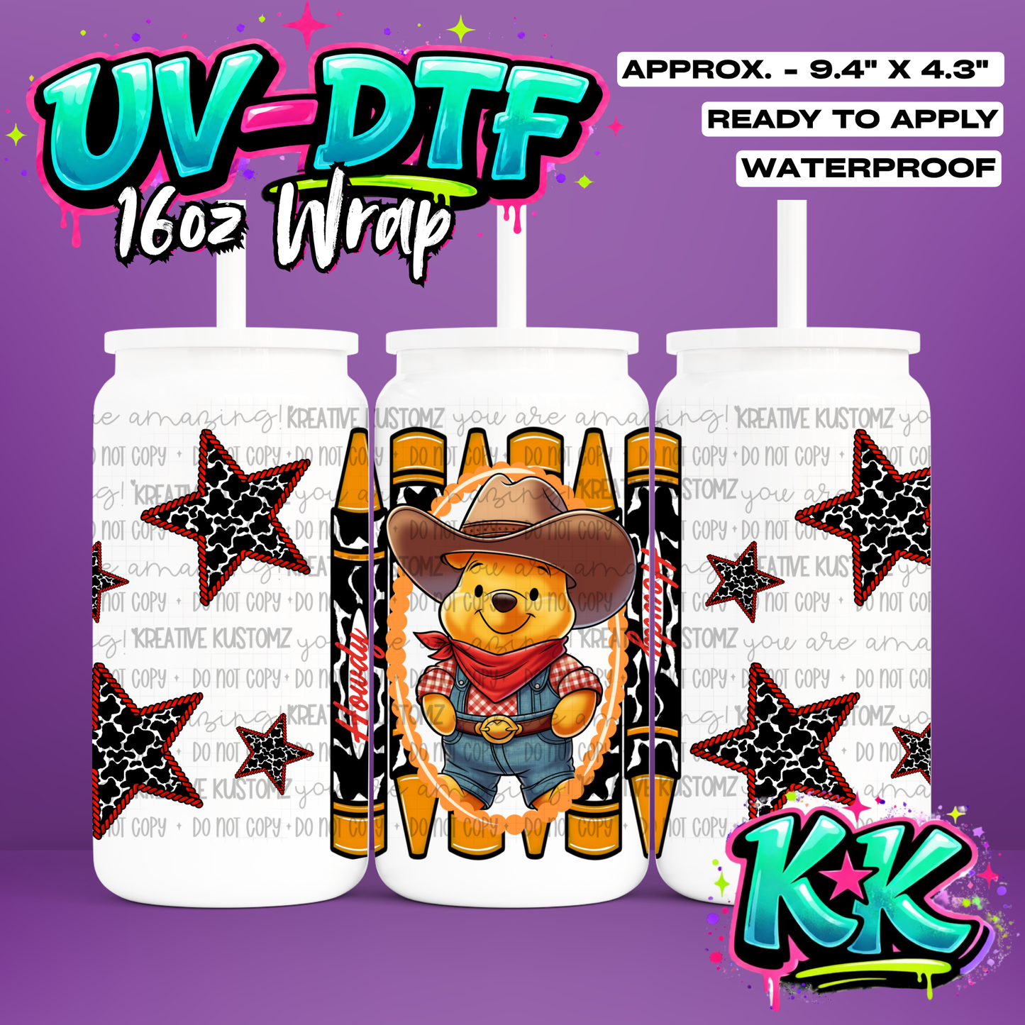 6773 | UV DTF Cup Wrap for 16oz Libbey Glass