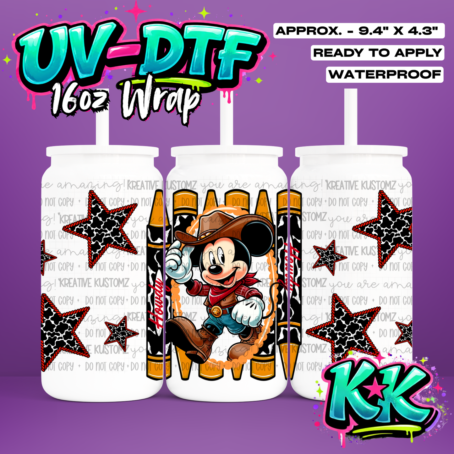 6779 | UV DTF Cup Wrap for 16oz Libbey Glass