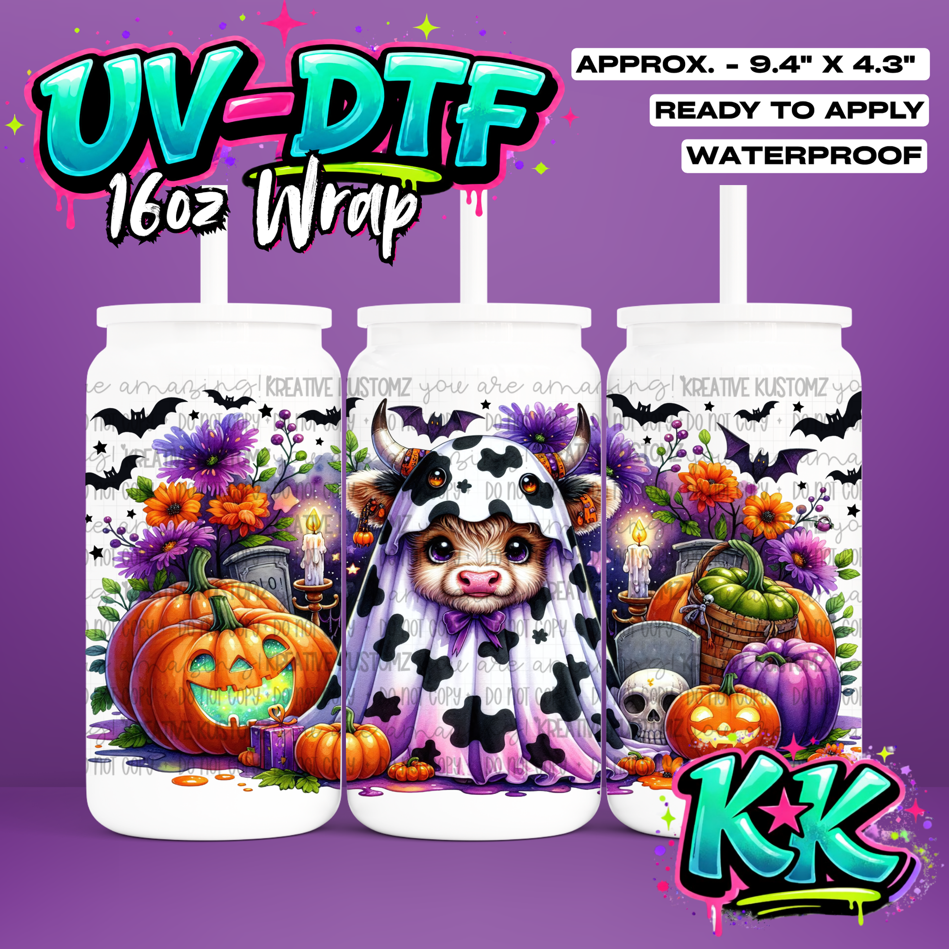 6784 | UV DTF Cup Wrap for 16oz Libbey Glass