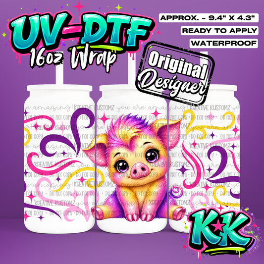 6799 | UV DTF Cup Wrap for 16oz Libbey Glass