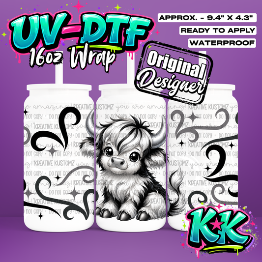 6804 | UV DTF Cup Wrap for 16oz Libbey Glass