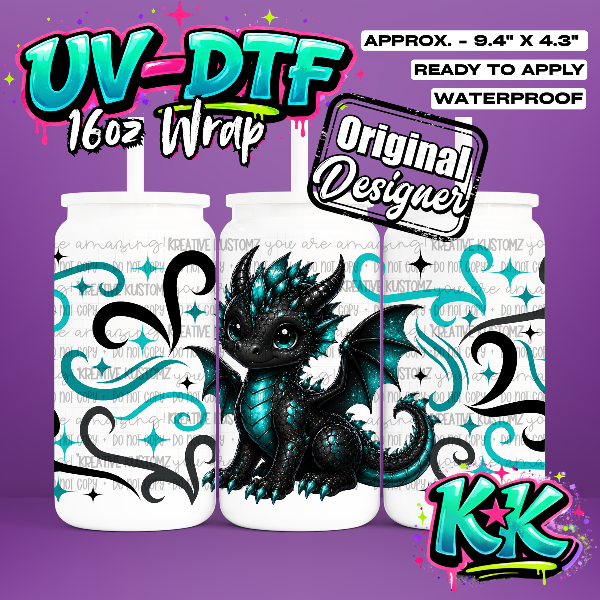 6810 | UV DTF Cup Wrap for 16oz Libbey Glass