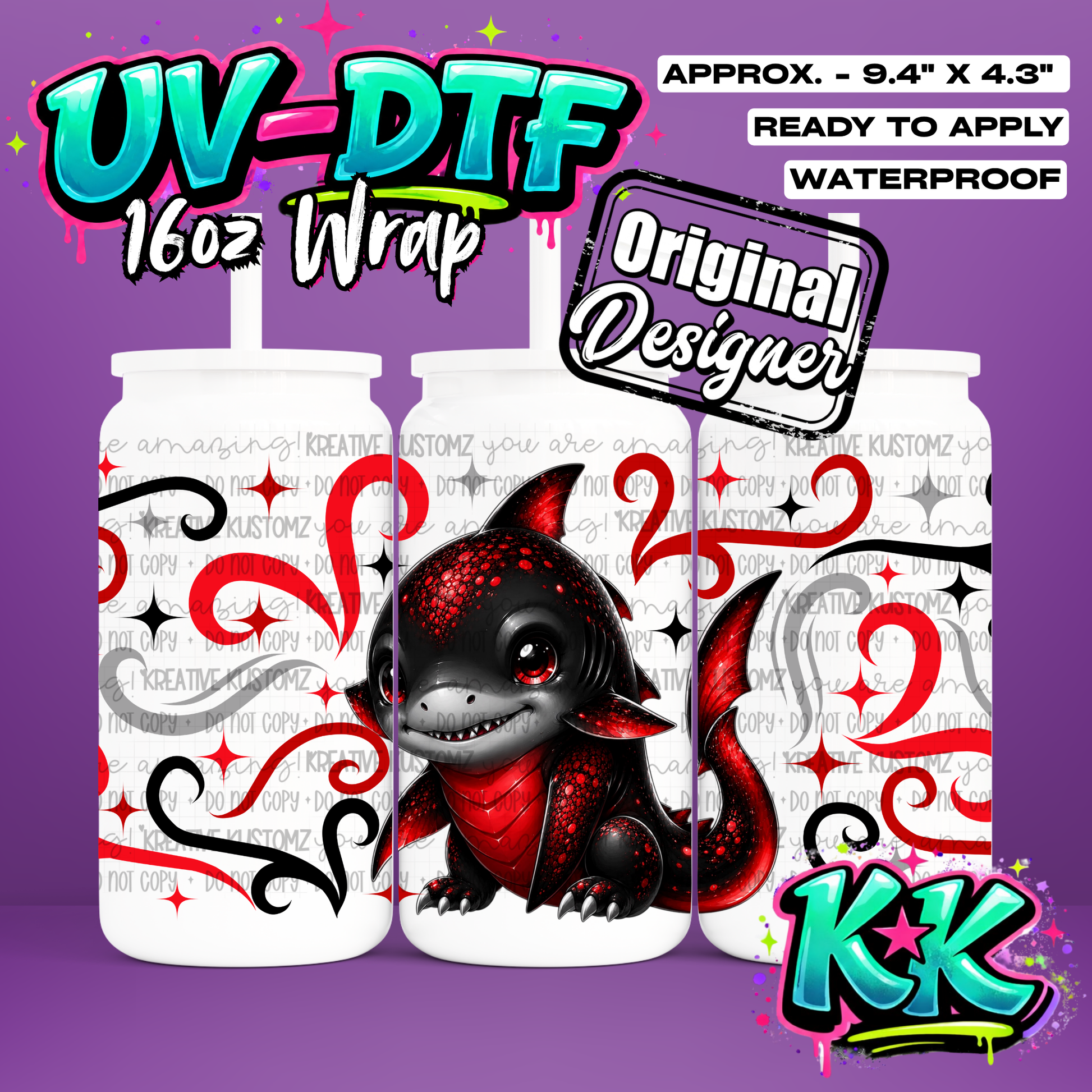6832 | UV DTF Cup Wrap for 16oz Libbey Glass