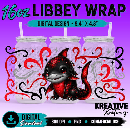 Cute Sharks | 16oz Libbey Glass Can Wrap PNG - Digital Download Bundle