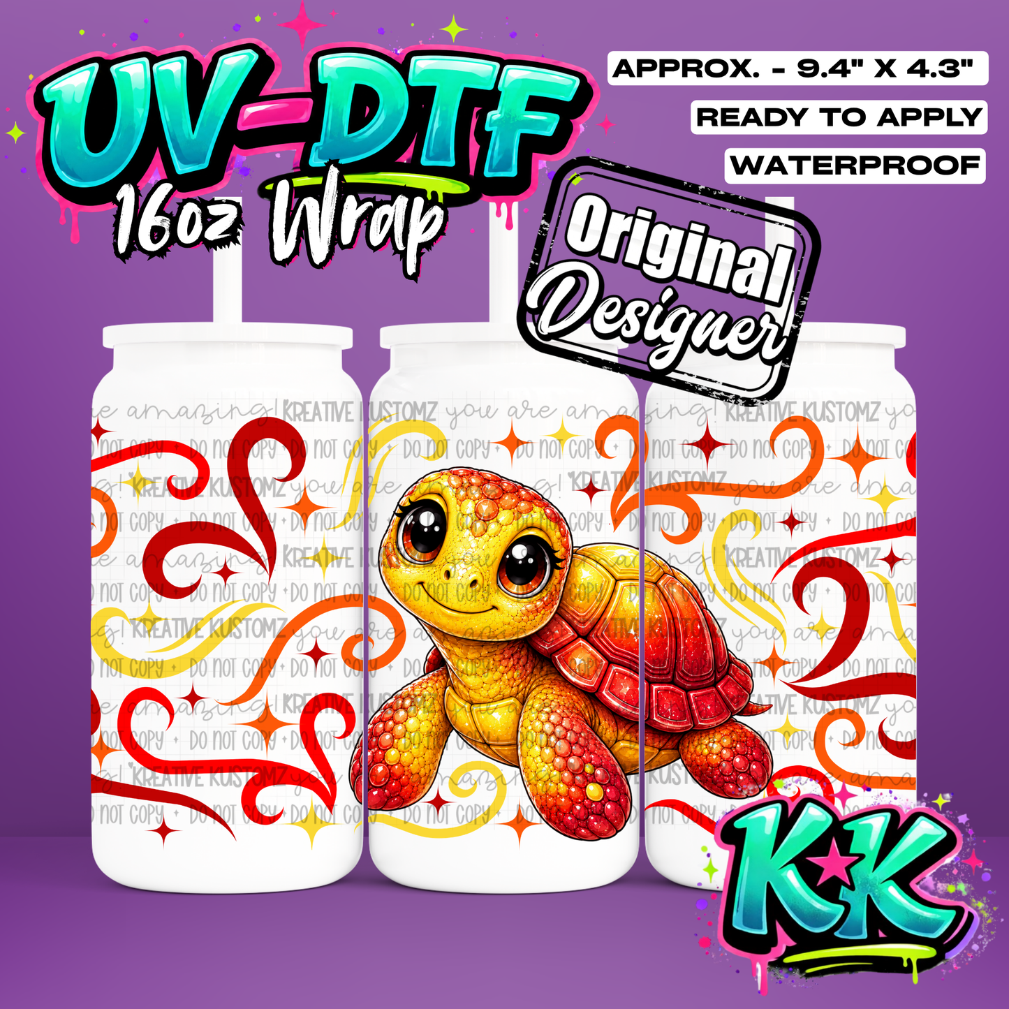 6839 | UV DTF Cup Wrap for 16oz Libbey Glass