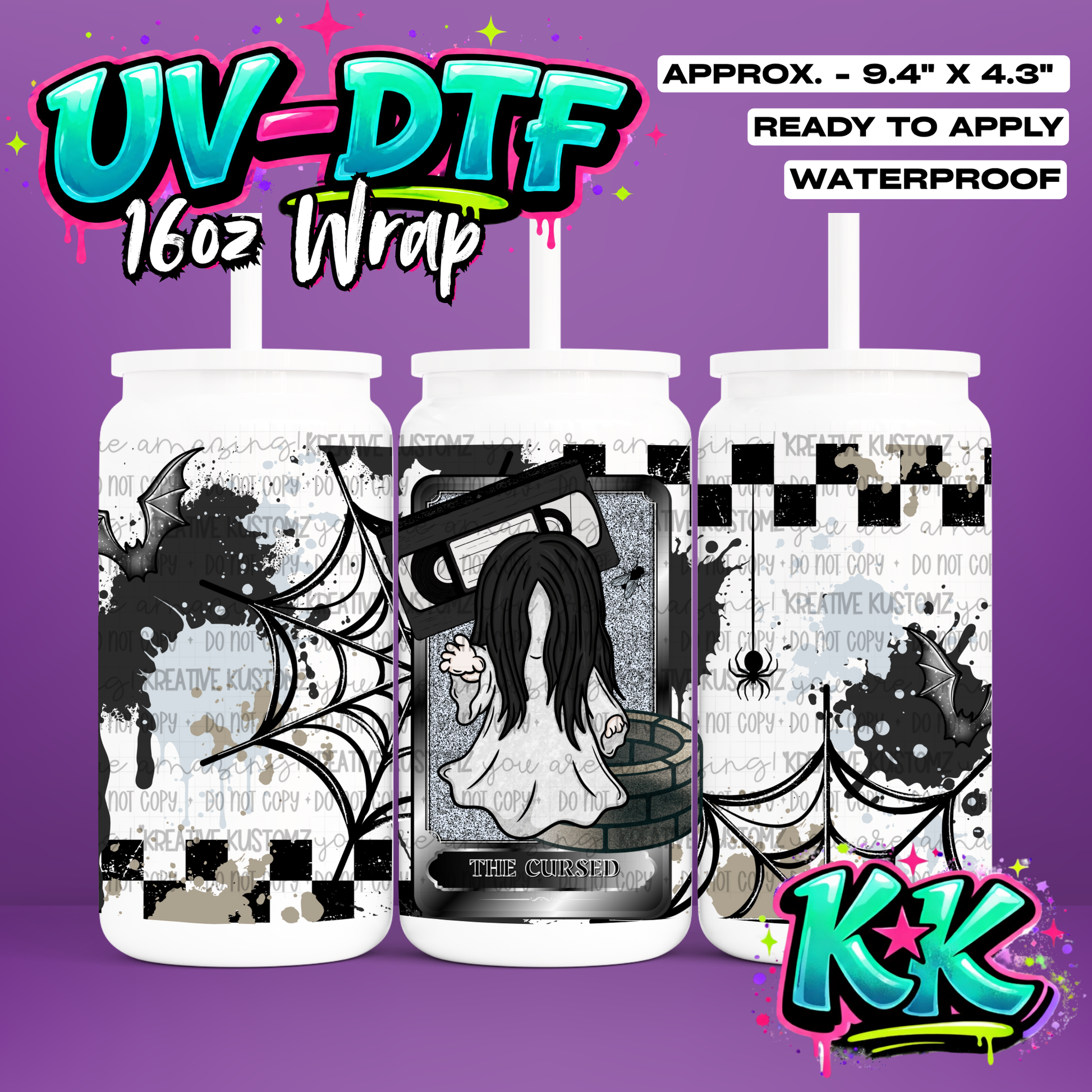6854 | UV DTF Cup Wrap for 16oz Libbey Glass
