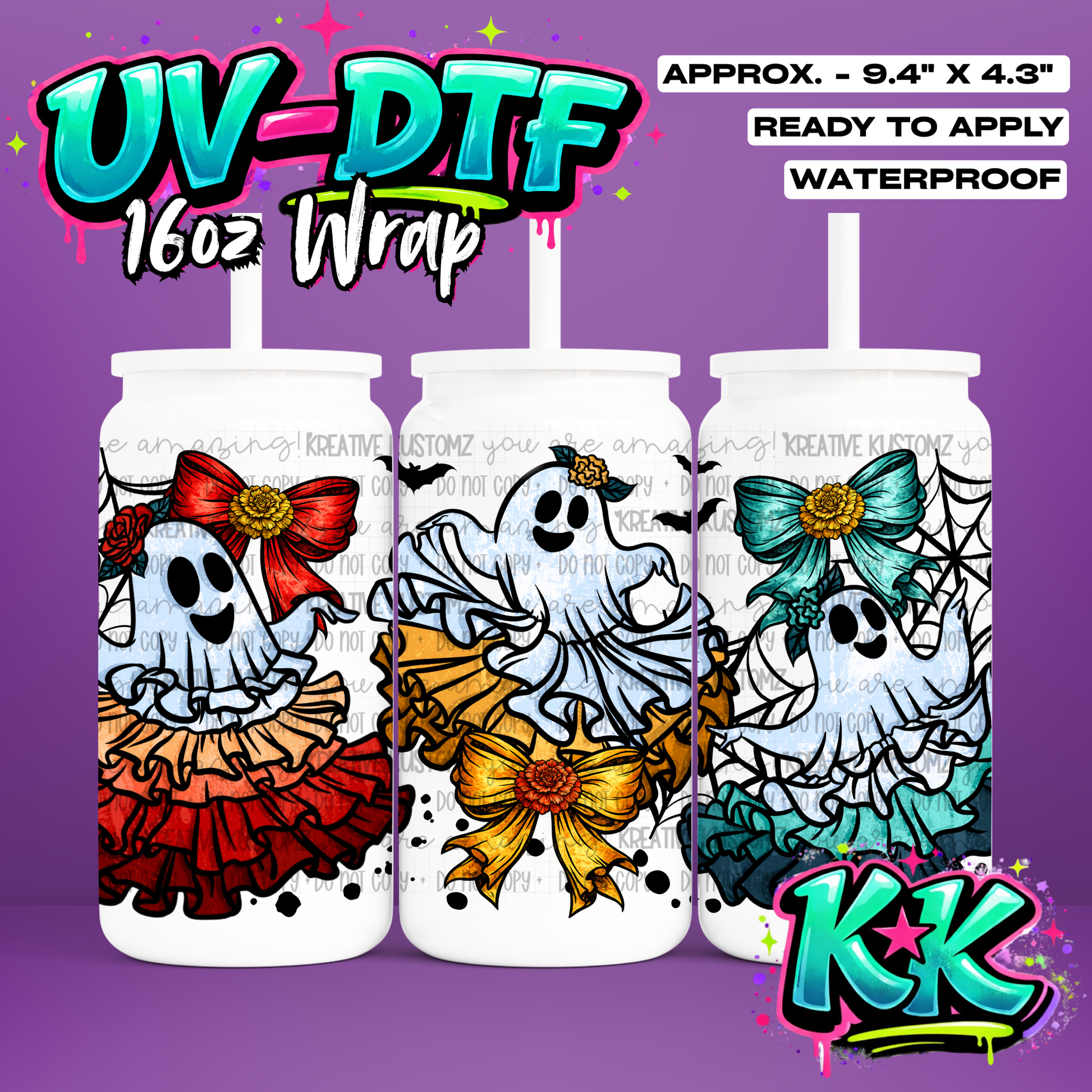 6858 | UV DTF Cup Wrap for 16oz Libbey Glass