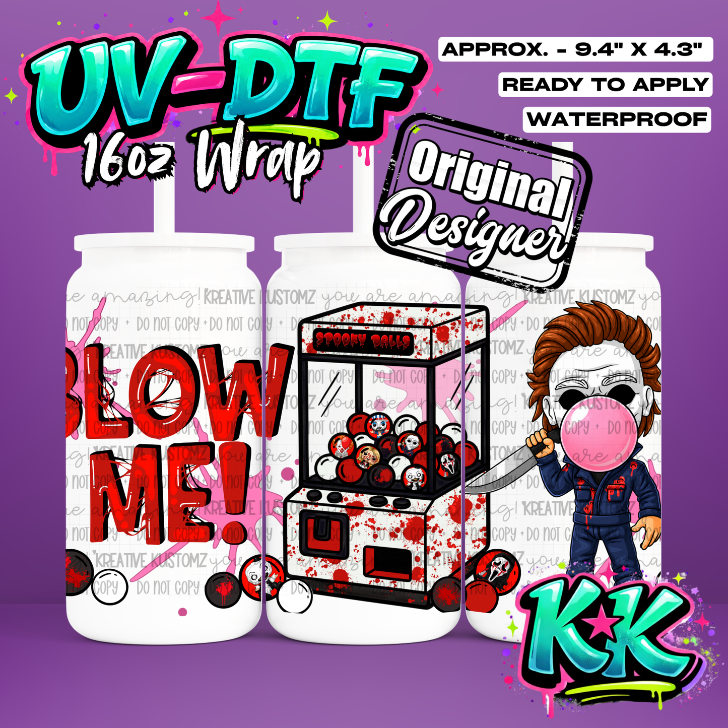 6869 | UV DTF Cup Wrap for 16oz Libbey Glass