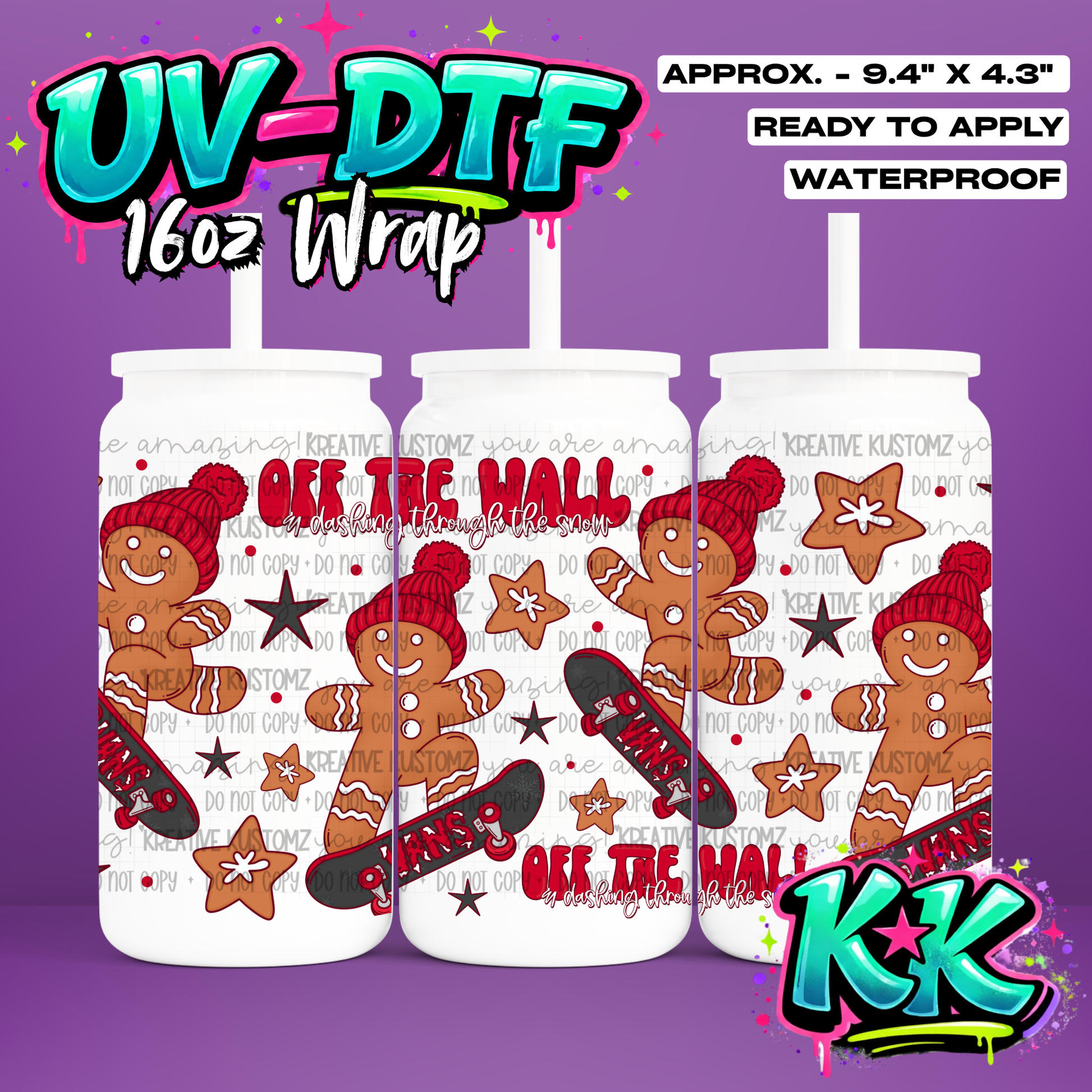 6879 | UV DTF Cup Wrap for 16oz Libbey Glass