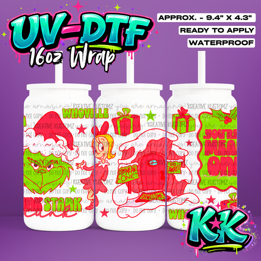 6885 | UV DTF Cup Wrap for 16oz Libbey Glass