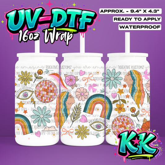 6889 | UV DTF Cup Wrap for 16oz Libbey Glass