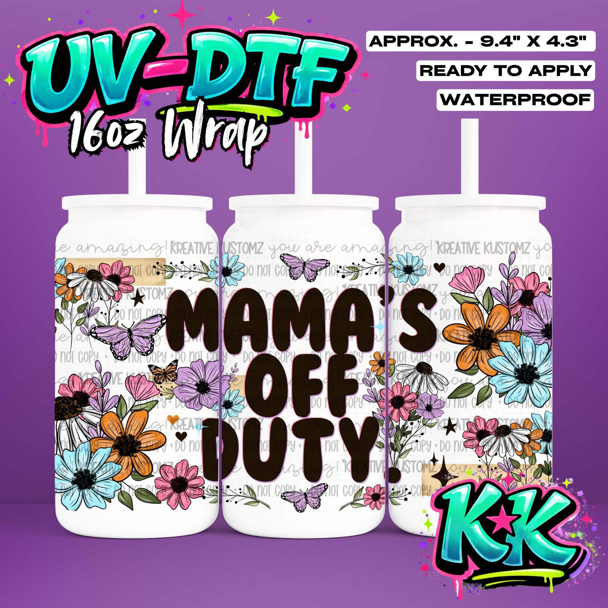 6892 | UV DTF Cup Wrap for 16oz Libbey Glass