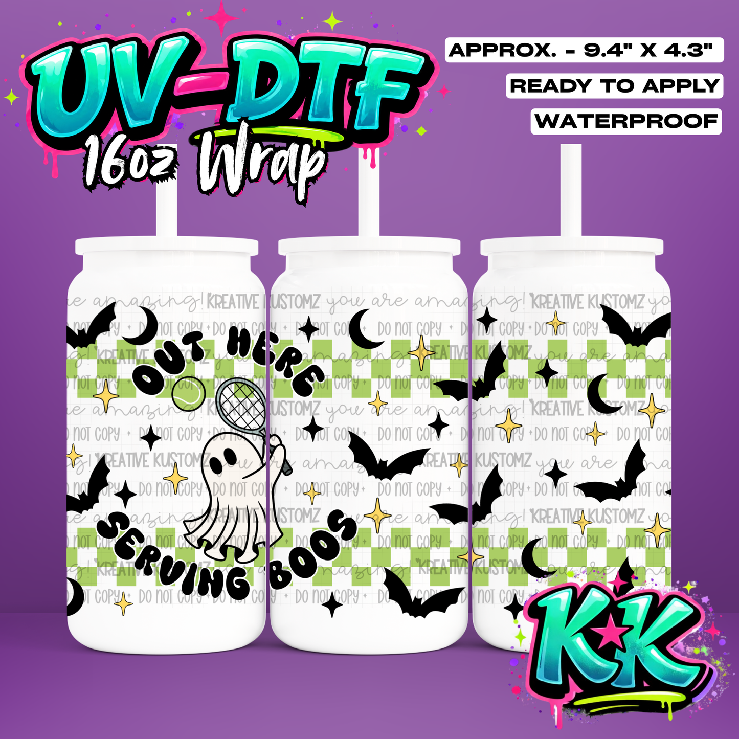 6913 | UV DTF Cup Wrap for 16oz Libbey Glass