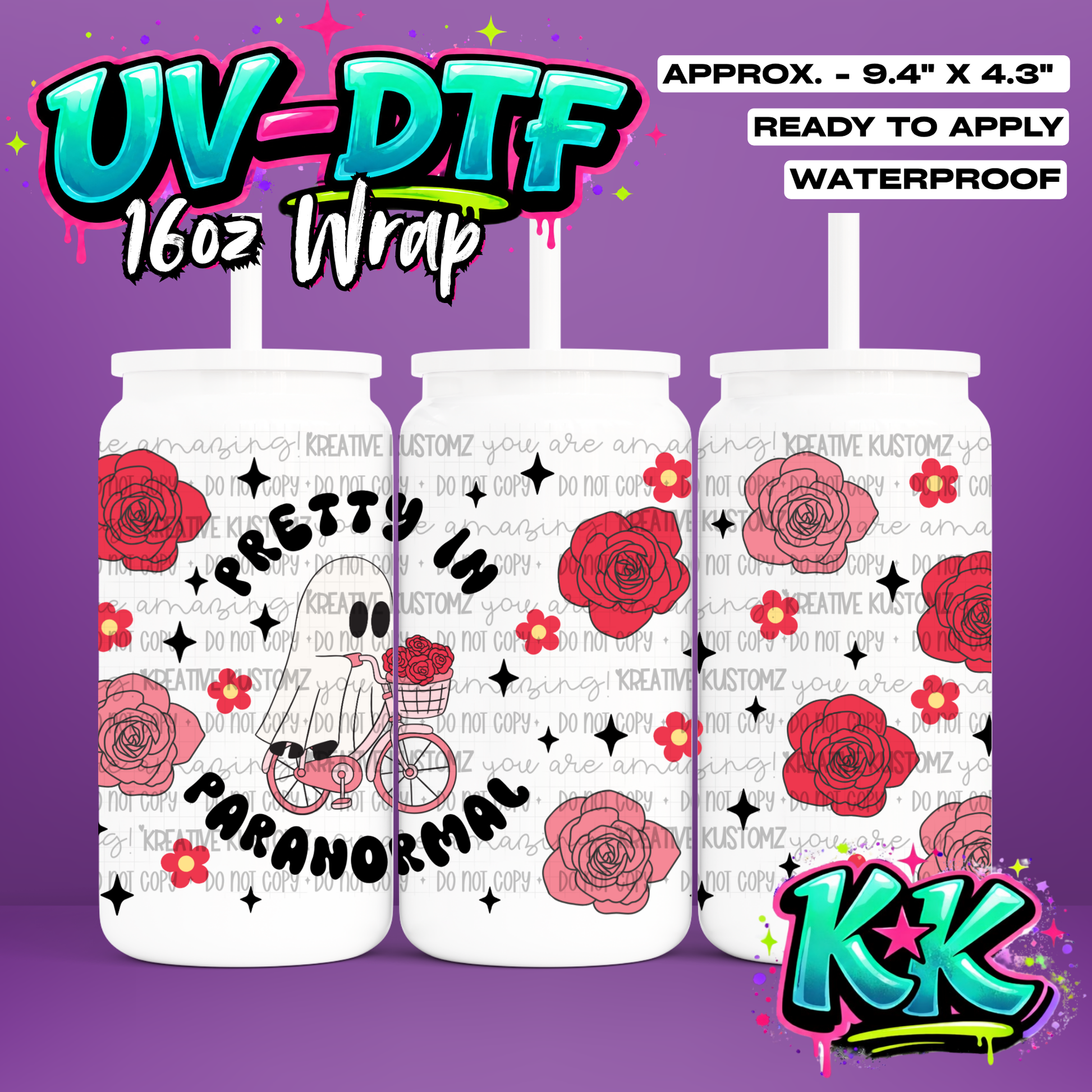 6914 | UV DTF Cup Wrap for 16oz Libbey Glass
