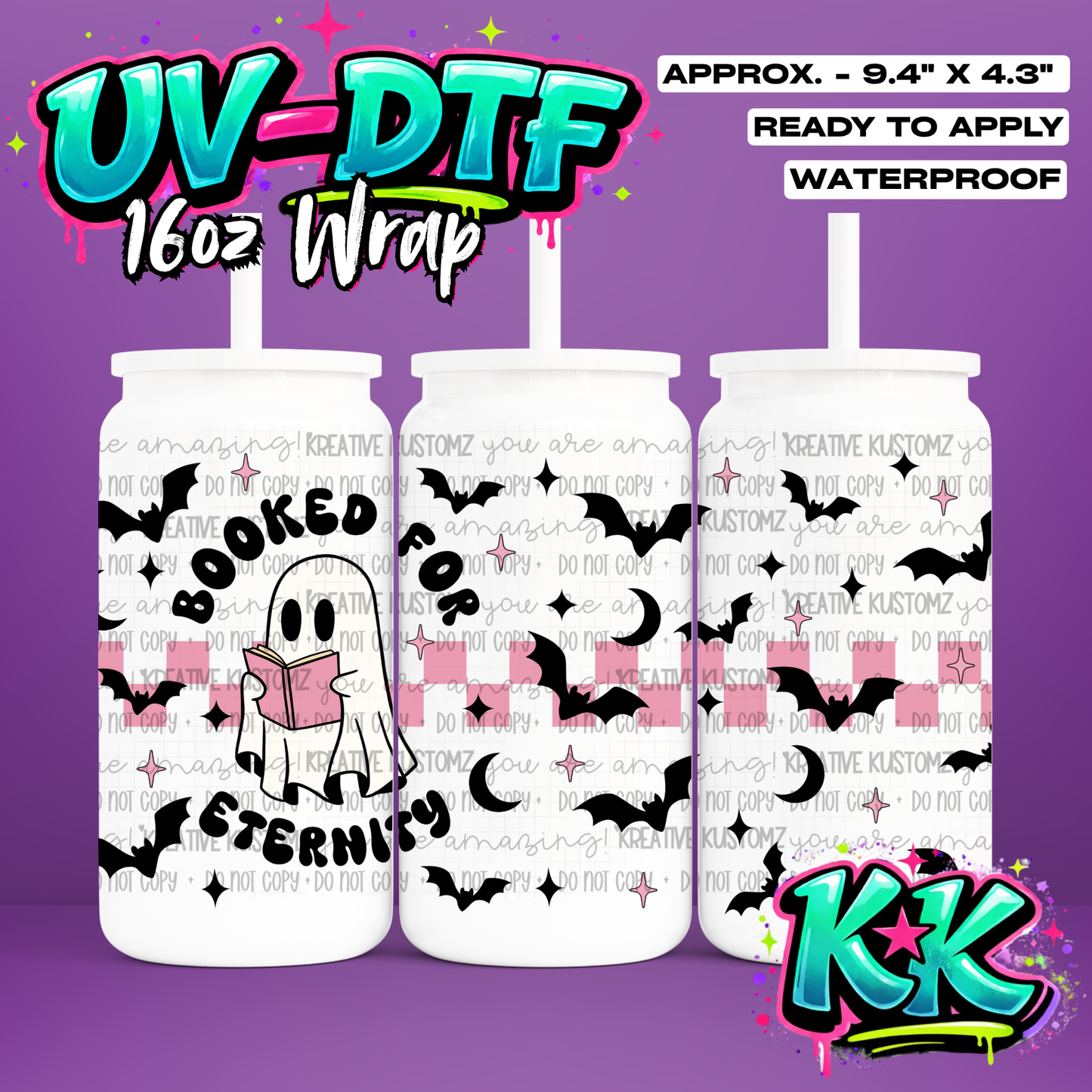 6917 | UV DTF Cup Wrap for 16oz Libbey Glass