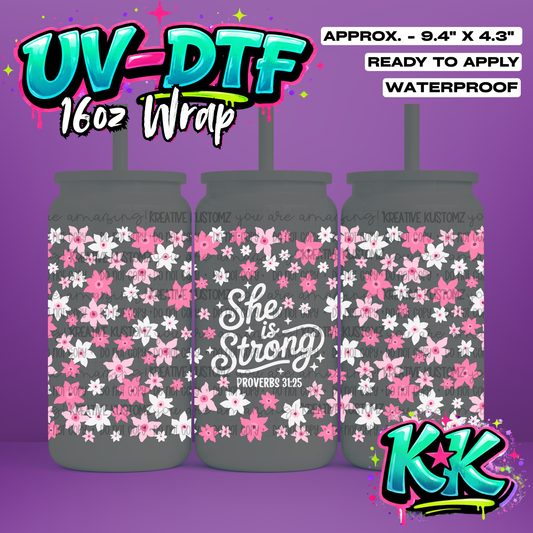 6925 | UV DTF Cup Wrap for 16oz Libbey Glass