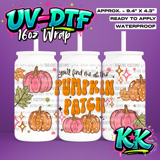 6951 | UV DTF Cup Wrap for 16oz Libbey Glass
