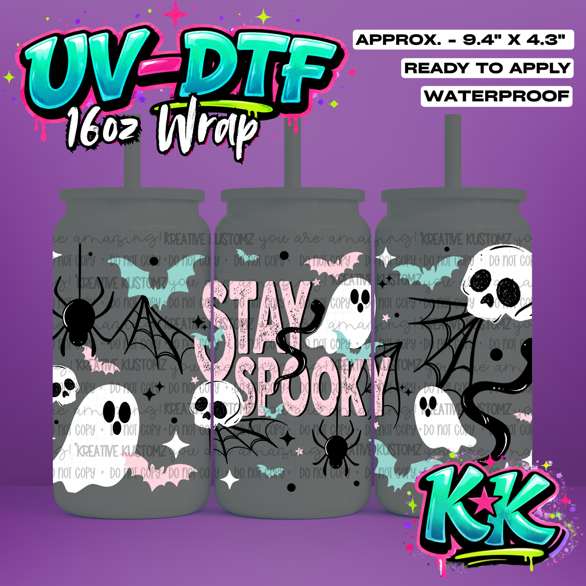 6952 | UV DTF Cup Wrap for 16oz Libbey Glass