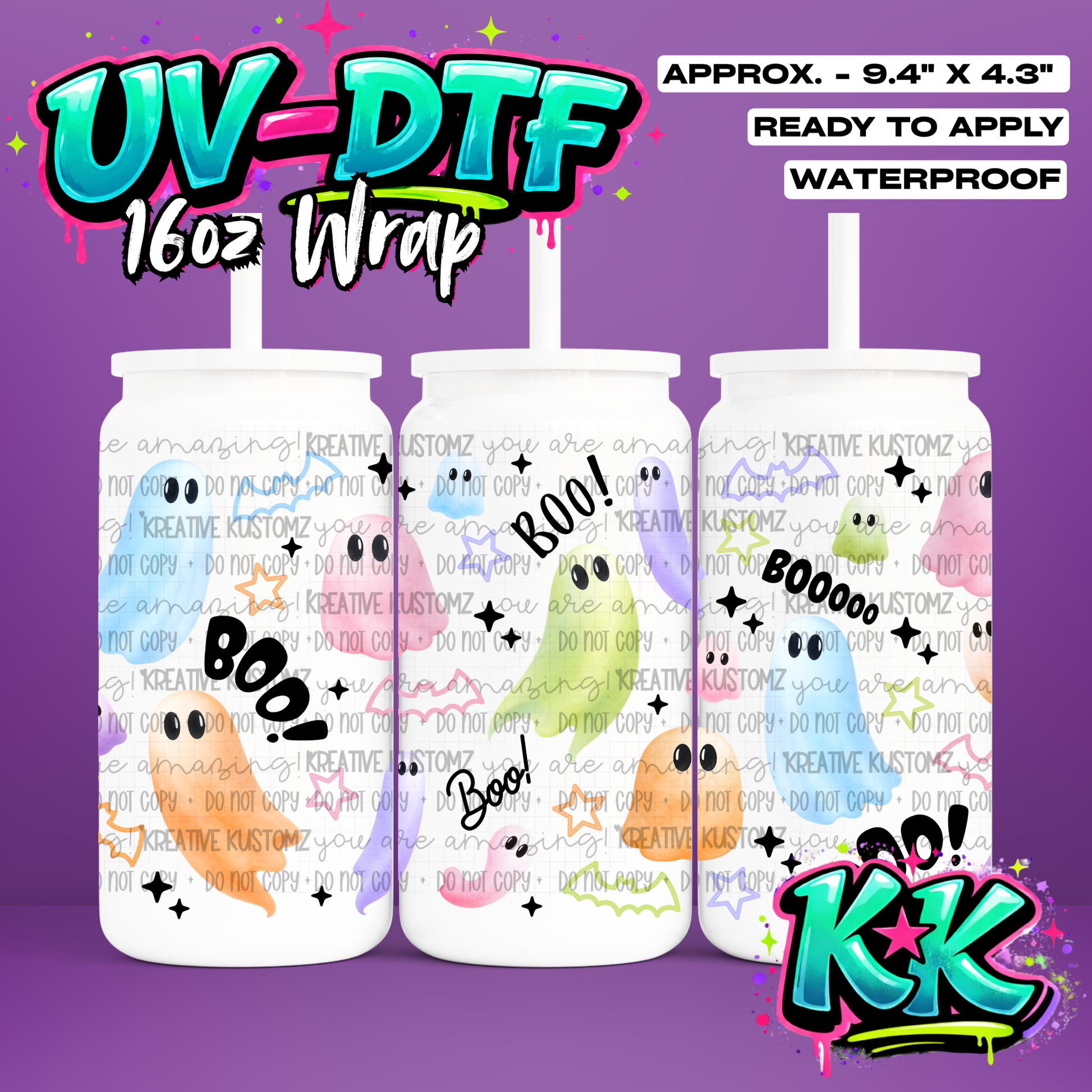 6958 | UV DTF Cup Wrap for 16oz Libbey Glass