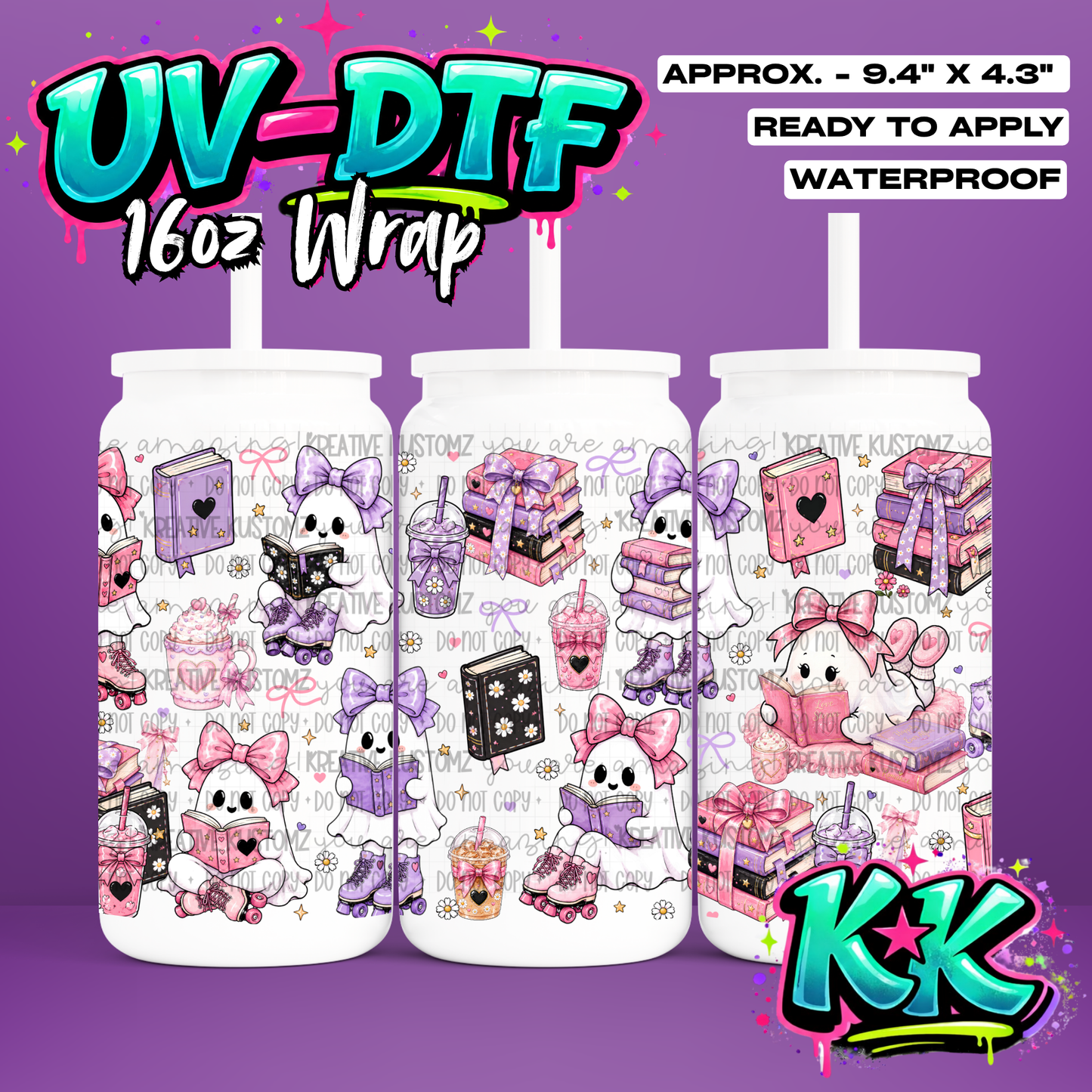 6962 | UV DTF Cup Wrap for 16oz Libbey Glass