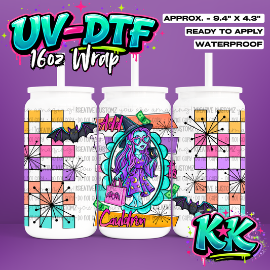 6996 | UV DTF Cup Wrap for 16oz Libbey Glass