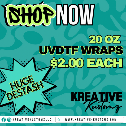 20oz Wrap UVDTF - Destash