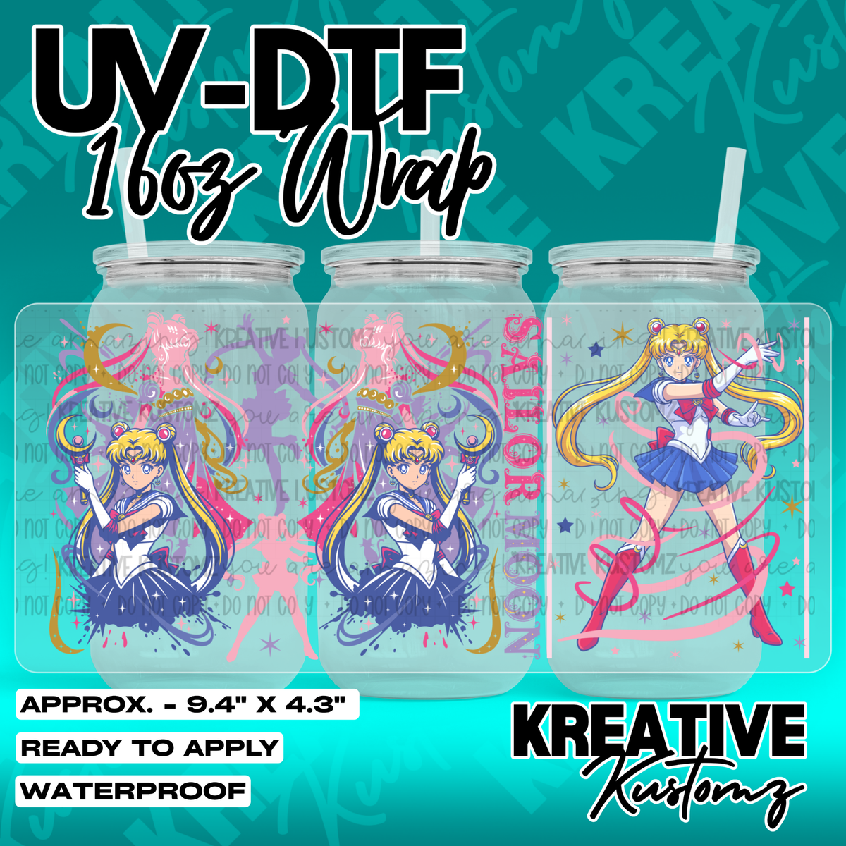 7005 | UV DTF Cup Wrap for 16oz Libbey Glass