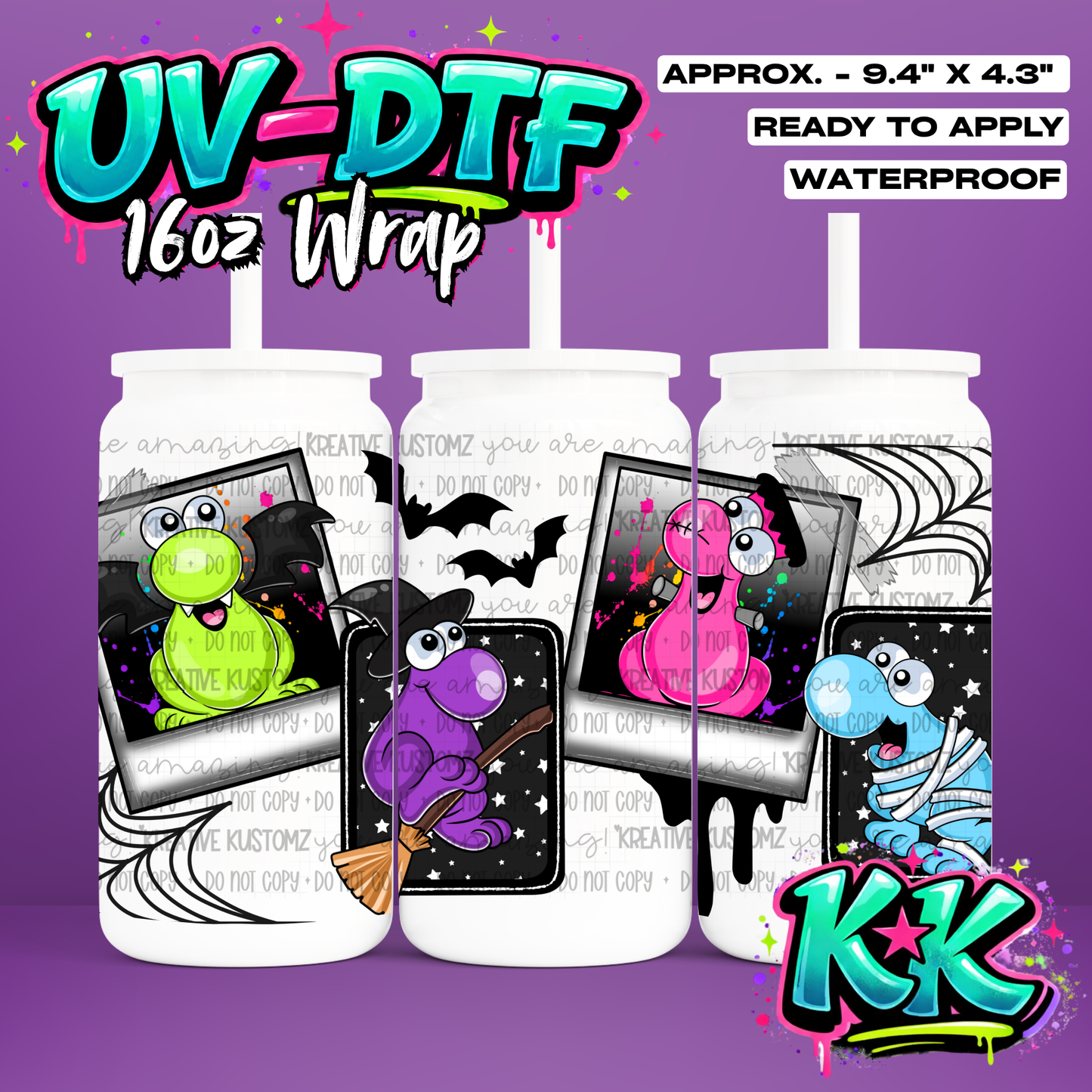 7007 | UV DTF Cup Wrap for 16oz Libbey Glass