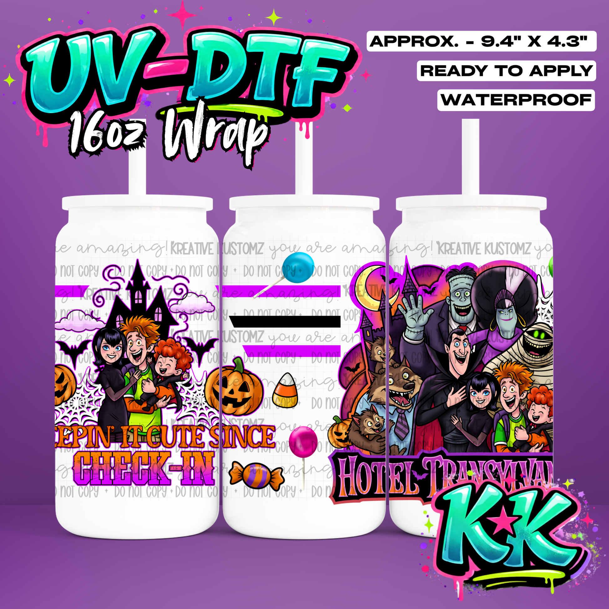 7012 | UV DTF Cup Wrap for 16oz Libbey Glass