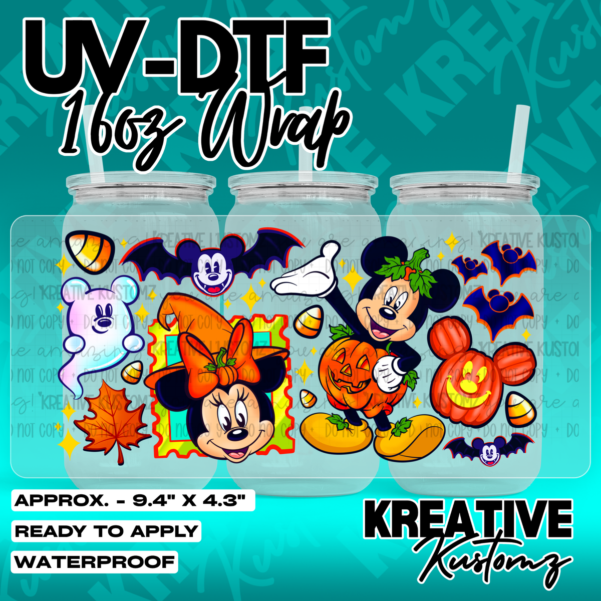 7015 | UV DTF Cup Wrap for 16oz Libbey Glass