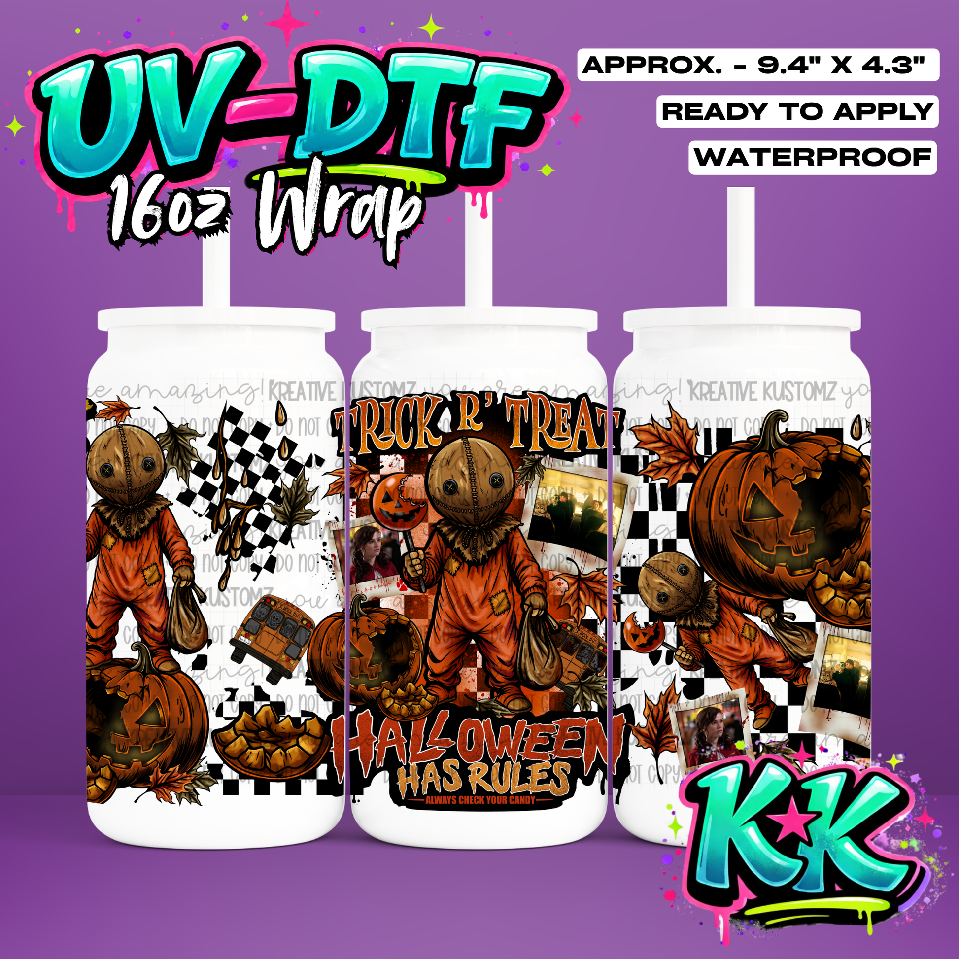 7019 | UV DTF Cup Wrap for 16oz Libbey Glass
