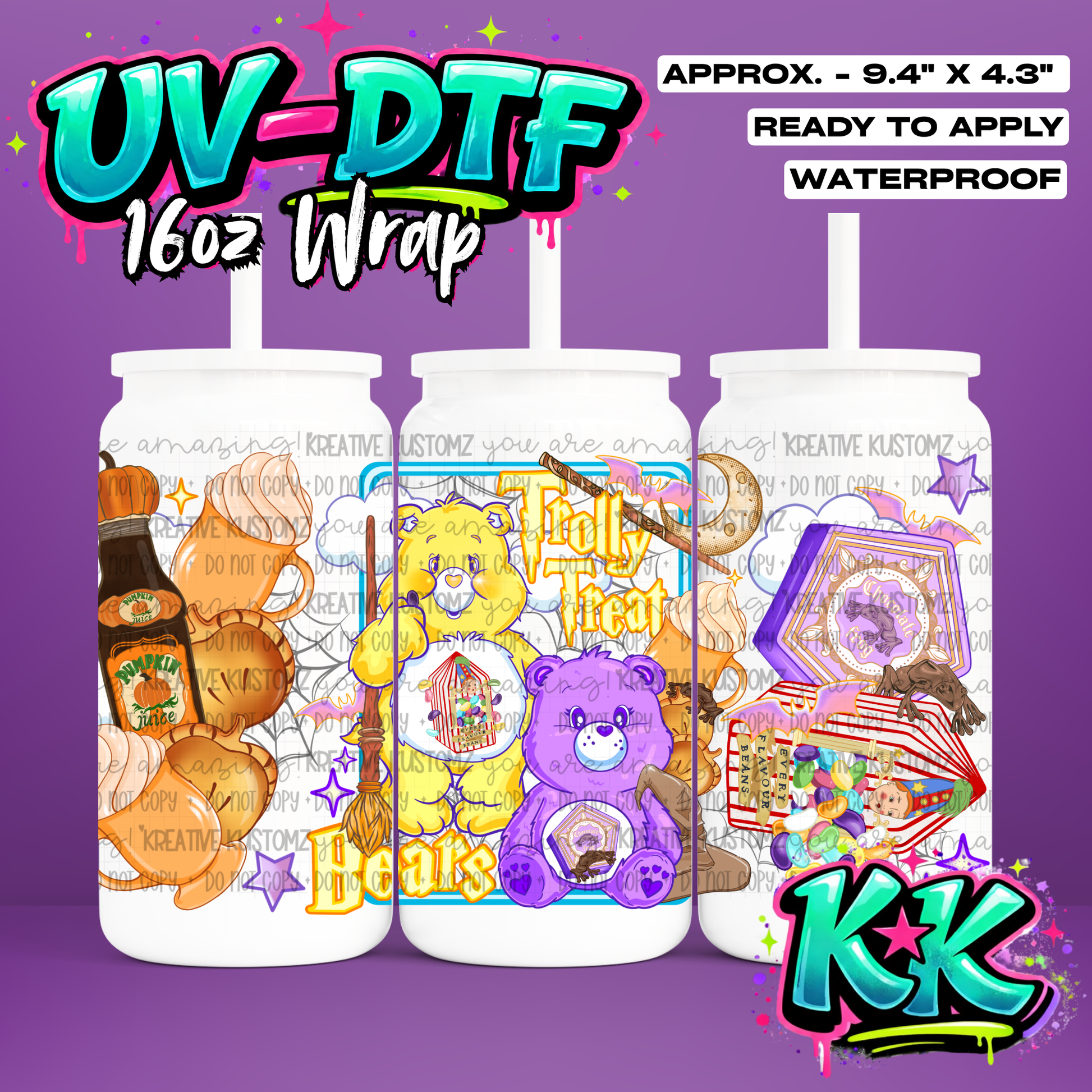 7021 | UV DTF Cup Wrap for 16oz Libbey Glass