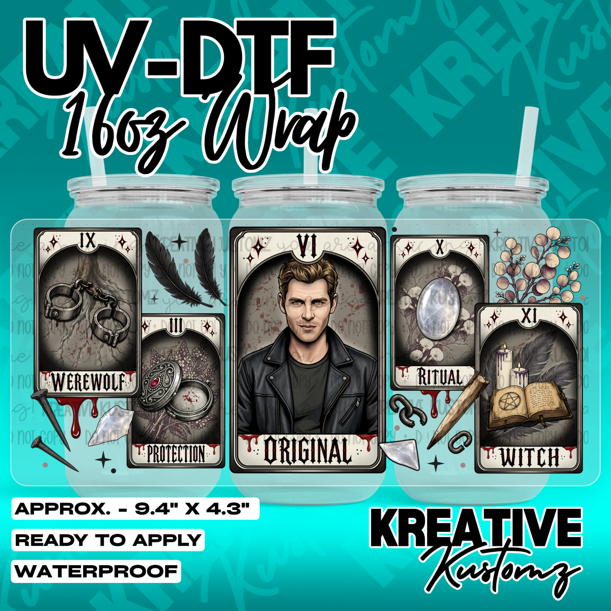 7022 | UV DTF Cup Wrap for 16oz Libbey Glass
