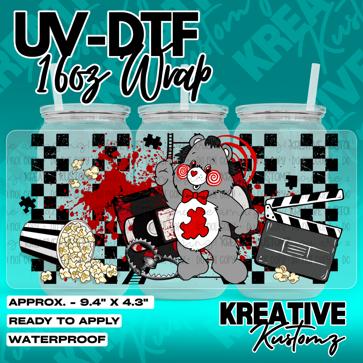 7024 | UV DTF Cup Wrap for 16oz Libbey Glass