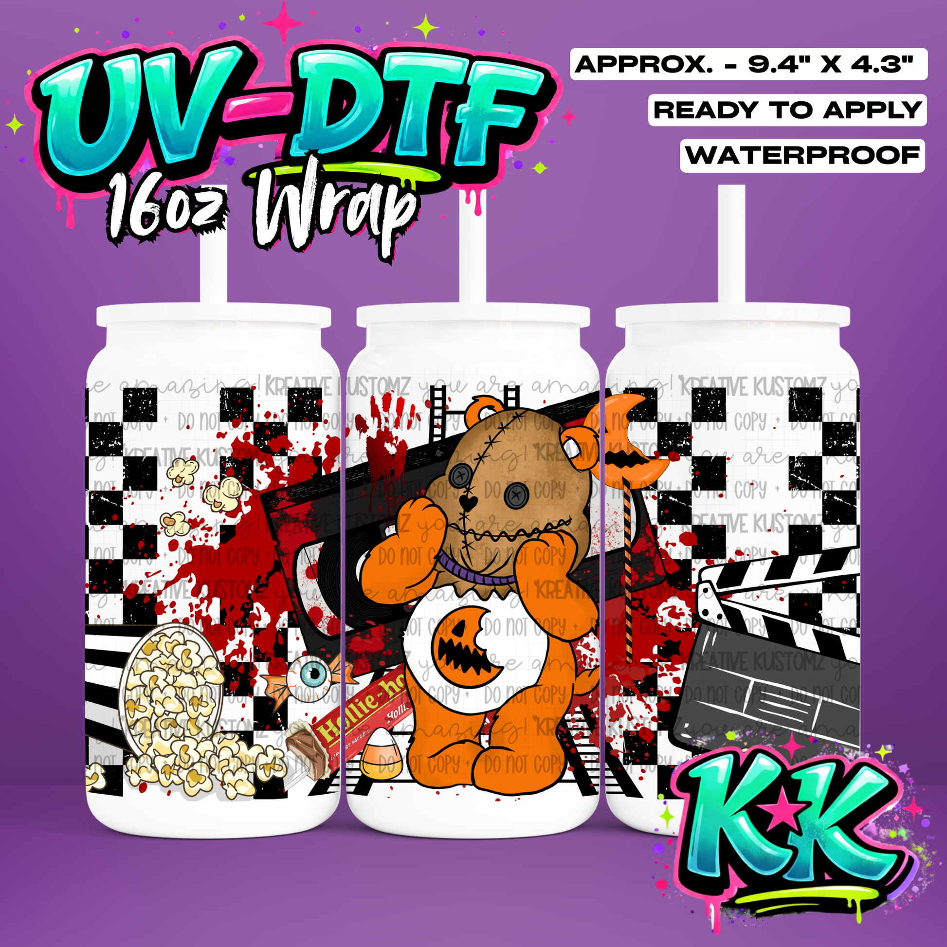 7026 | UV DTF Cup Wrap for 16oz Libbey Glass