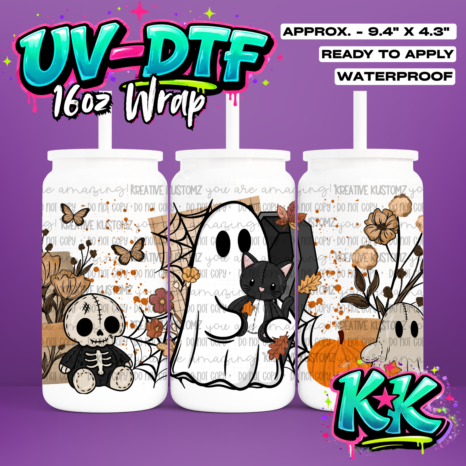 7037 | UV DTF Cup Wrap for 16oz Libbey Glass