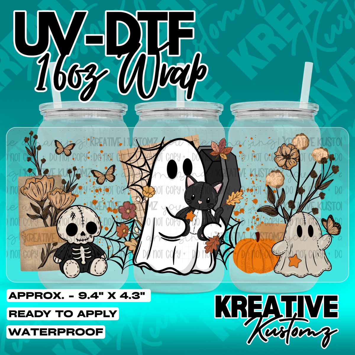 7037 | UV DTF Cup Wrap for 16oz Libbey Glass